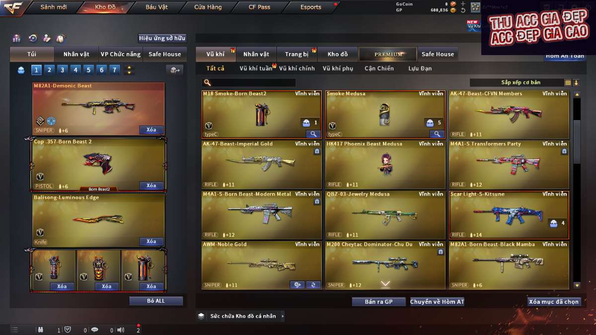 shop acc cf uy tin gia re